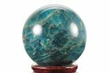 Bright Blue Apatite Sphere - Madagascar #241467-1
